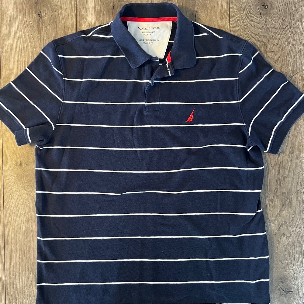 Nautica Men’s Performance Deck Polo Shirt | Size XL | J-Class Logo | Classic Fit